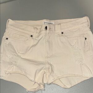 Light Tan Jean Shorts